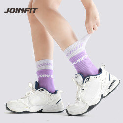 樂系瑜珈襪子專業防滑女壓力小腿襪普拉提秋冬室內運動健身專用襪