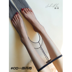 超薄絲襪女「K襠」性感絲滑光腿神器絲襪加長高個子高透0d黑絲