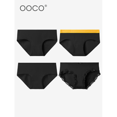 內褲女黑色系組合包含棉莫代爾冰絲新款性感女生夏抗菌低腰三角褲 內褲女黑色系組合包含棉莫代爾冰絲新款性感女生夏抗菌低腰三角褲