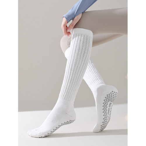 新款瑜珈襪防滑專業女秋冬保暖腿中筒舞蹈普拉提襪子室內繩跳長襪 新款瑜珈襪防滑專業女秋冬保暖腿中筒舞蹈普拉提襪子室內繩跳長襪