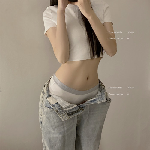 運動風內褲女純棉抗菌女生中低腰性感無痕提臀翹臀字母女士三角褲 運動風內褲女純棉抗菌女生中低腰性感無痕提臀翹臀字母女士三角褲