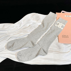 歐洲站小腿襪子女秋季日系JK長筒襪韓版百搭顯瘦堆堆襪灰色中筒襪