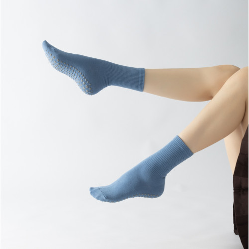 四季可穿新款防滑瑜珈襪長中筒小腿地板襪運動普拉提襪女純色襪子 四季可穿新款防滑瑜珈襪長中筒小腿地板襪運動普拉提襪女純色襪子