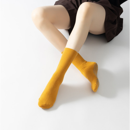 四季可穿新款防滑瑜珈襪長中筒小腿地板襪運動普拉提襪女純色襪子 四季可穿新款防滑瑜珈襪長中筒小腿地板襪運動普拉提襪女純色襪子