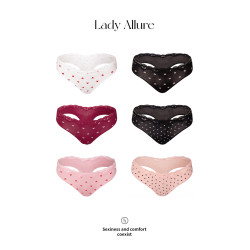 「LA」戀愛專輯*純欲愛心印花裸感內褲女甜美軟糯透氣包臀三角褲