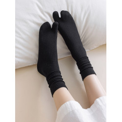 羊毛二趾襪兩指襪女中筒分指襪秋冬日本木屐豬蹄鞋保暖分腳趾長襪