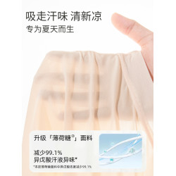 無痕高腰內褲女收腹小肚子翹臀塑形冰絲超薄涼感抑菌蠶絲襠提臀褲
