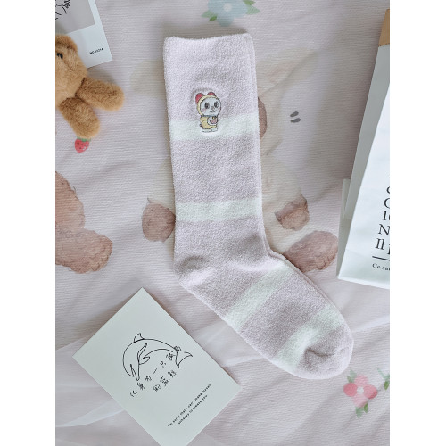 日系可愛卡通軟綿綿情侶保暖襪毛毛襪柔軟不勒小腿睡眠襪秋冬新品 日系可愛卡通軟綿綿情侶保暖襪毛毛襪柔軟不勒小腿睡眠襪秋冬新品