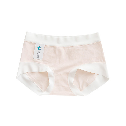 QINEI七內 A類純棉內褲女大碼無痕裸感抗菌黑色膚色中腰三角褲