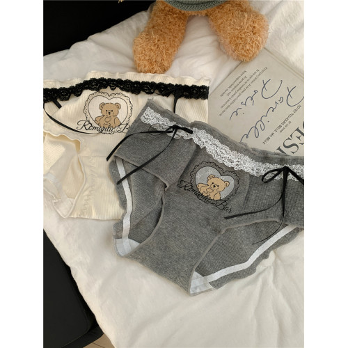 線條萌小熊~女生可愛內褲女2026新款透氣純棉7a級抗菌女士三角褲 線條萌小熊~女生可愛內褲女2026新款透氣純棉7a級抗菌女士三角褲