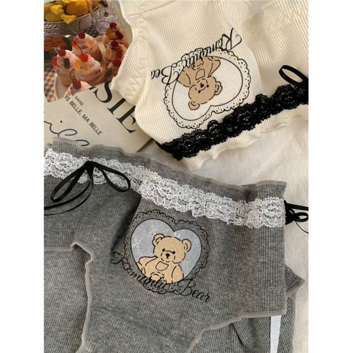 線條萌小熊~女生可愛內褲女2026新款透氣純棉7a級抗菌女士三角褲 線條萌小熊~女生可愛內褲女2026新款透氣純棉7a級抗菌女士三角褲