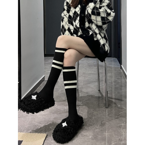 陸甜茶三杠長筒襪小腿襪學院風運動襪少女百搭經典時髦韓版潮襪 陸甜茶三杠長筒襪小腿襪學院風運動襪少女百搭經典時髦韓版潮襪