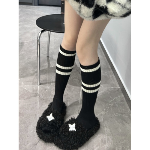 陸甜茶三杠長筒襪小腿襪學院風運動襪少女百搭經典時髦韓版潮襪 陸甜茶三杠長筒襪小腿襪學院風運動襪少女百搭經典時髦韓版潮襪