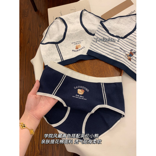 英倫小熊內褲女款純棉2025新款全棉襠女生親膚女式短褲女士三角褲 英倫小熊內褲女款純棉2025新款全棉襠女生親膚女式短褲女士三角褲