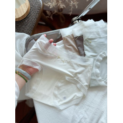 純色60S超薄莫代爾無痕裸感面膜舒適內褲女士中腰女生純棉加長襠