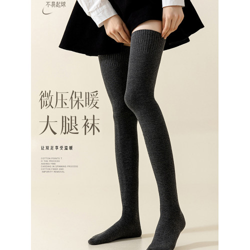 超長壓力過膝襪女秋冬加長加厚保暖防滑jk大腿襪灰色高筒護膝襪 超長壓力過膝襪女秋冬加長加厚保暖防滑jk大腿襪灰色高筒護膝襪