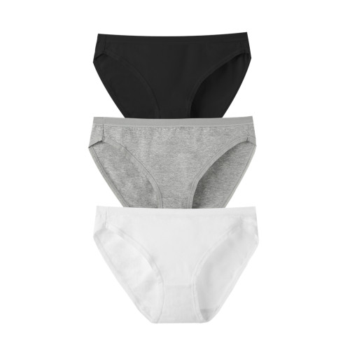 高開叉中腰純棉女內褲 防勒粗腿舒適款包臀大碼全棉吸汗抗菌運動