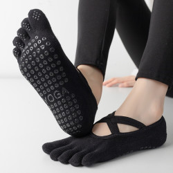 瑜珈襪子防滑專業女五指襪普拉提襪子室內地板襪成人瑜珈防滑襪