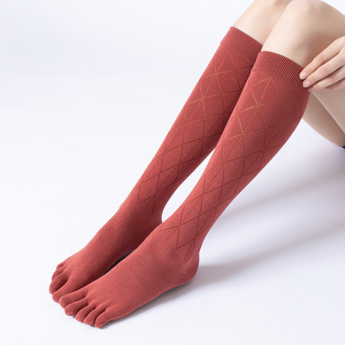 瑜珈襪子防滑專業女五指襪普拉提襪子地板襪成人長筒瑜珈防滑襪