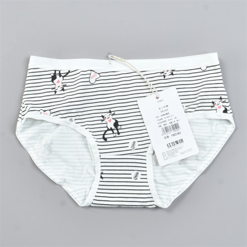 精品純棉三角褲女士內褲L82853中腰提臀透氣抗菌四季款內搭短褲頭