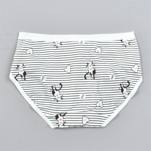 精品純棉三角褲女士內褲L82853中腰提臀透氣抗菌四季款內搭短褲頭