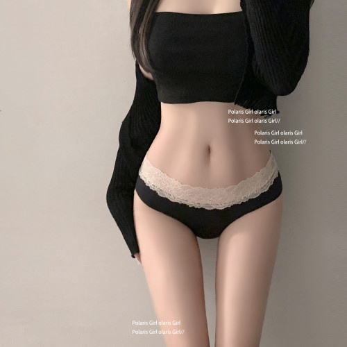 內褲女蕾絲花邊無痕冰絲低腰純棉襠新款性感一片式絲滑簡約三角褲 內褲女蕾絲花邊無痕冰絲低腰純棉襠新款性感一片式絲滑簡約三角褲