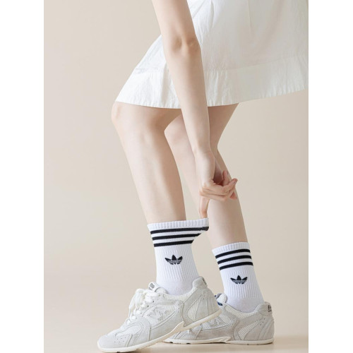 棉襪男女士白色運動中筒襪抗菌防臭透氣吸汗春夏薄款長襪籃球足球 棉襪男女士白色運動中筒襪抗菌防臭透氣吸汗春夏薄款長襪籃球足球