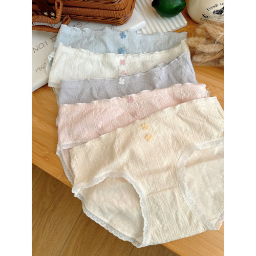 小花內褲女純棉抗菌全棉襠A類棉純色少女士2025新款學生透氣秋冬 小花內褲女純棉抗菌全棉襠A類棉純色少女士2025新款學生透氣秋冬