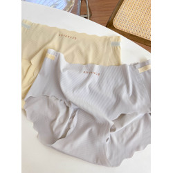 REME坊無痕冰絲內褲女蛋白抑菌女士女生舒適抗菌純欲少女薄款提臀