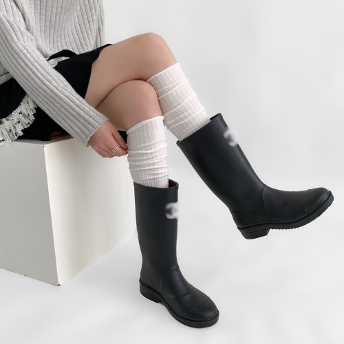 夜間教習室過膝堆堆襪女夏薄款日系及膝小腿襪jk白色長筒襪配靴子 夜間教習室過膝堆堆襪女夏薄款日系及膝小腿襪jk白色長筒襪配靴子