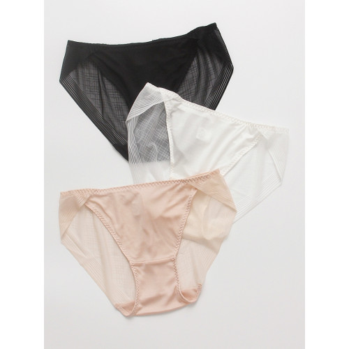 100桑蠶絲低腰法式蕾絲薄款透氣抗菌無痕真絲內褲女士三角短褲夏