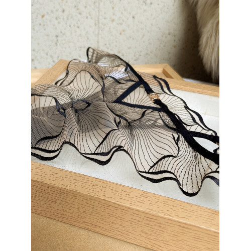 法式性感純欲蕾絲內褲大碼女士低腰透明超薄款網紗無痕誘惑底褲頭