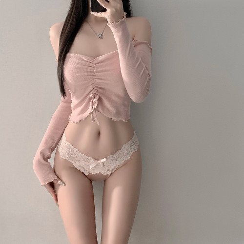 蕾絲內褲女2025新款純棉襠性感純棉襠低腰鏤空網紗少女三角內褲 蕾絲內褲女2025新款純棉襠性感純棉襠低腰鏤空網紗少女三角內褲