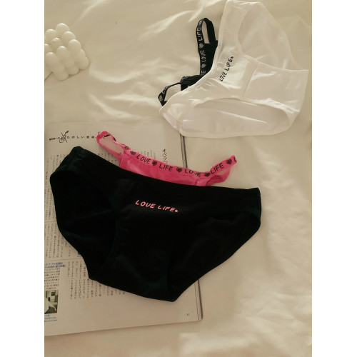 森日和葉黑粉撞色甜酷辣妹2025新款內褲女純欲鏤空細帶女生三角褲 森日和葉黑粉撞色甜酷辣妹2025新款內褲女純欲鏤空細帶女生三角褲