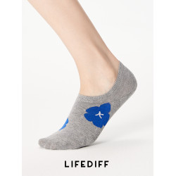 薄款矽膠防滑夏季灰色吸汗純色不掉跟隱形女士短襪船襪花朵襪子女