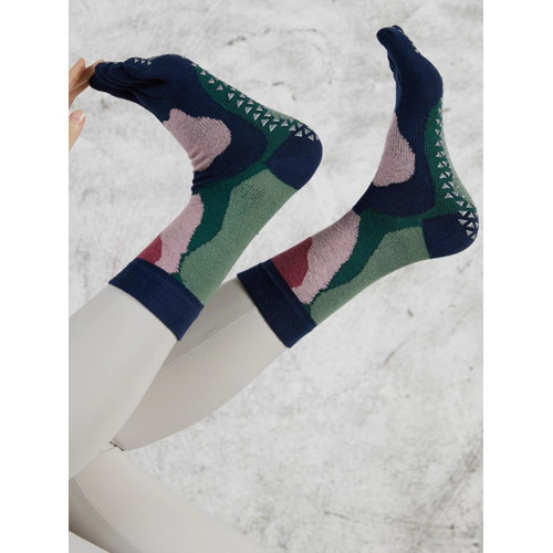 健身普拉提五指襪長筒瑜珈襪防滑中筒專業分指運動襪子女點膠 健身普拉提五指襪長筒瑜珈襪防滑中筒專業分指運動襪子女點膠