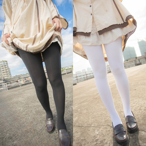 日系天鵞絨連褲襪白絲襪春秋冬300D中厚款打底褲襪黑色白色長襪 日系天鵞絨連褲襪白絲襪春秋冬300D中厚款打底褲襪黑色白色長襪