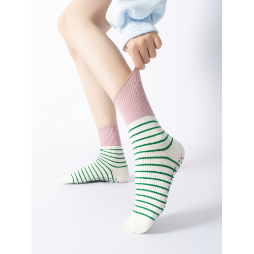 瑜珈襪子防滑專業女普拉提專用襪條紋撞色夏新款室內地板襪運動襪 瑜珈襪子防滑專業女普拉提專用襪條紋撞色夏新款室內地板襪運動襪