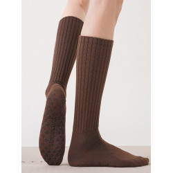 韓版長筒堆堆瑜珈襪專業防滑女小腿壓力普拉提miu時尚健身運動襪