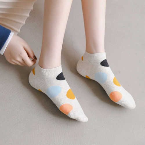 襪子女士短筒純棉船襪春夏季短襪女全棉淺口吸汗防臭防滑不掉跟
