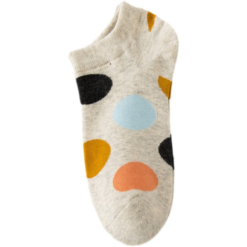 襪子女士短筒純棉船襪春夏季短襪女全棉淺口吸汗防臭防滑不掉跟