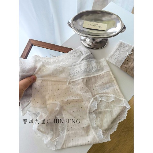 雲霧泡泡紗10抑菌加長襠|六免一透氣蕾絲網紗2025薄款中腰女內褲 雲霧泡泡紗10抑菌加長襠|六免一透氣蕾絲網紗2025薄款中腰女內褲