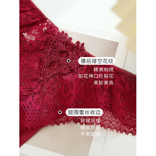 歐美性感蕾絲低腰運動丁字褲女提臀顯瘦大碼鏤空舒適半包臀T字褲 歐美性感蕾絲低腰運動丁字褲女提臀顯瘦大碼鏤空舒適半包臀T字褲