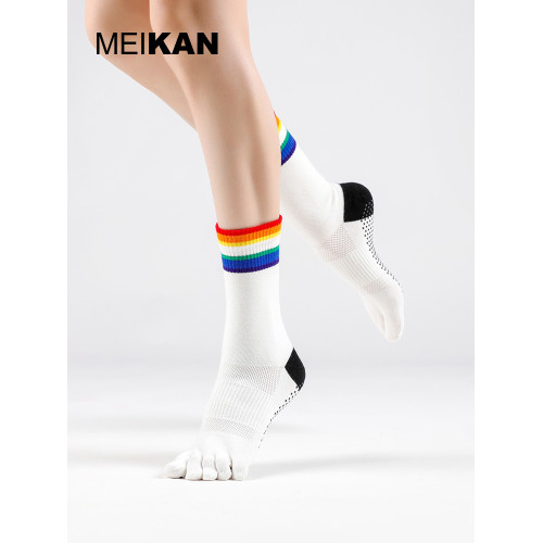 MEIKAN美看瑜珈襪地板襪五指襪普拉提襪子分趾微壓中筒襪防滑襪女 MEIKAN美看瑜珈襪地板襪五指襪普拉提襪子分趾微壓中筒襪防滑襪女