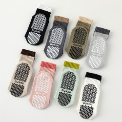 IuIu長筒配鯊魚褲健身運動襪加厚中筒防滑底室內跳繩跳舞瑜珈襪女