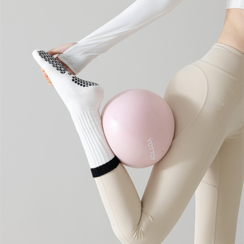 IuIu長筒配鯊魚褲健身運動襪加厚中筒防滑底室內跳繩跳舞瑜珈襪女