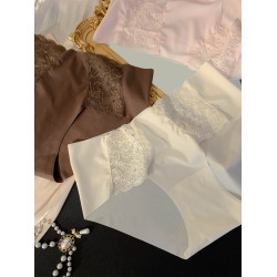 白色戀人~女生無痕不夾臀冰絲女士三角褲夏季薄款內褲女2025新款