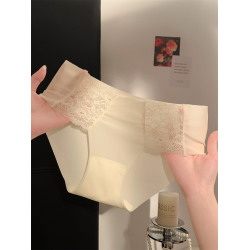 白色戀人~女生無痕不夾臀冰絲女士三角褲夏季薄款內褲女2026新款