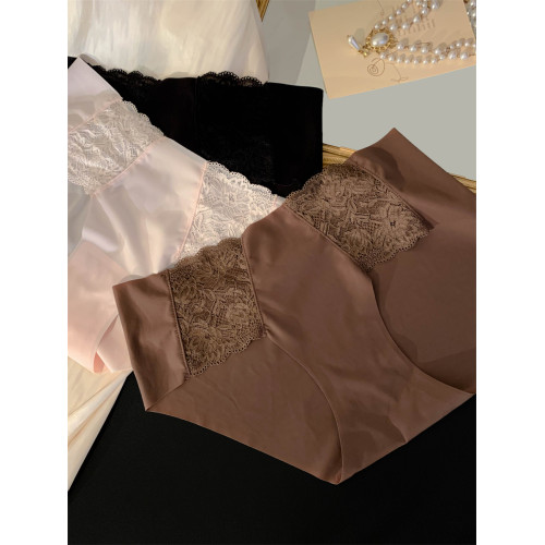 白色戀人~女生無痕不夾臀冰絲女士三角褲夏季薄款內褲女2025新款