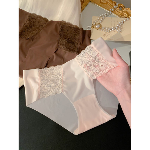 白色戀人~女生無痕不夾臀冰絲女士三角褲夏季薄款內褲女2025新款